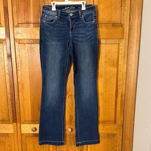 INC International Concepts Dark Blue Boot Cut Jeans